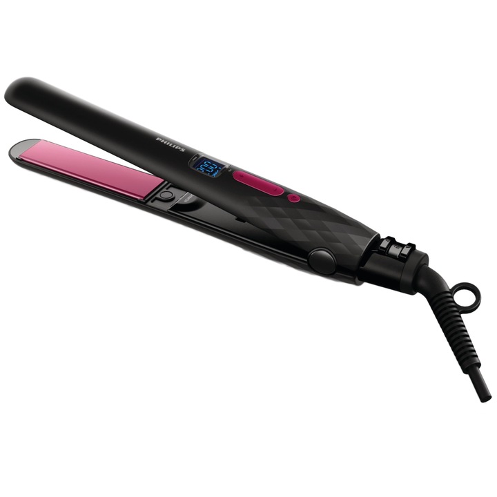 Placa de indreptat parul Philips HP8343/00, Ceramica, 220 grade, Negru