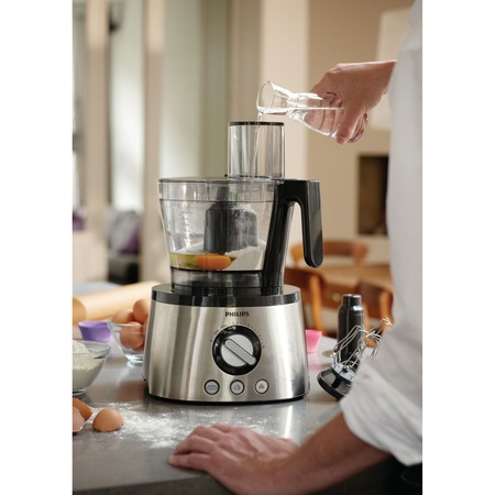 Robot de bucatarie Philips Avance Collection HR7778/00, 1300 W, bol 3.4 l, blender 2.2 l, storcator de fructe si legume, 12 viteze + Pulse, inox