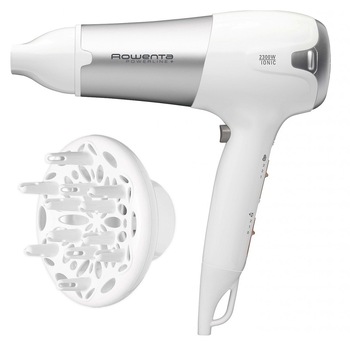 Uscator de par Rowenta Powerline CV5090, Ionizare, 2300 W, 2 Viteze/3 Setari Caldura, Alb/Argintiu Uscator de par Rowenta Powerline CV5090, Ionizare, 2300 W, 2 Viteze/3 Setari Caldura, Alb/Argintiu