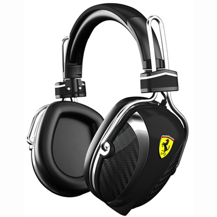 Casti audio cu banda Ferrari Scuderia P200 by Logic 3, Negru