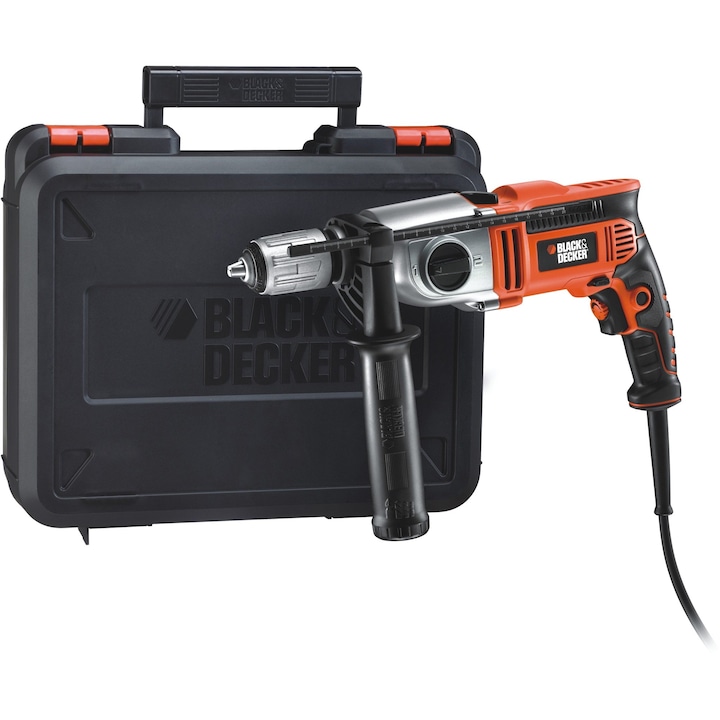 Black&Decker KR911K Ütvefúró, 910 W, 3100 RPM, 13 mm, 2 sebessegés