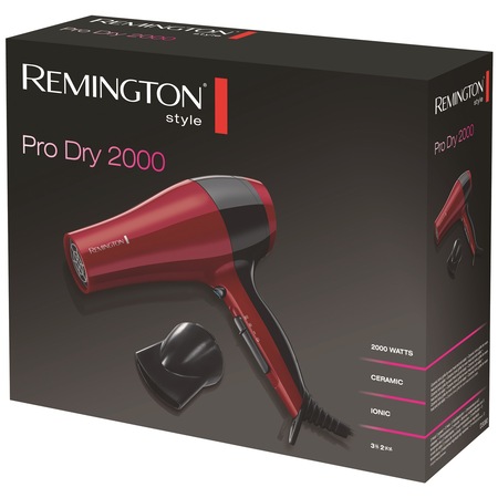 Remington D3080 Hajszárító, 2000 W, Ion funkció, Piros - eMAG.hu