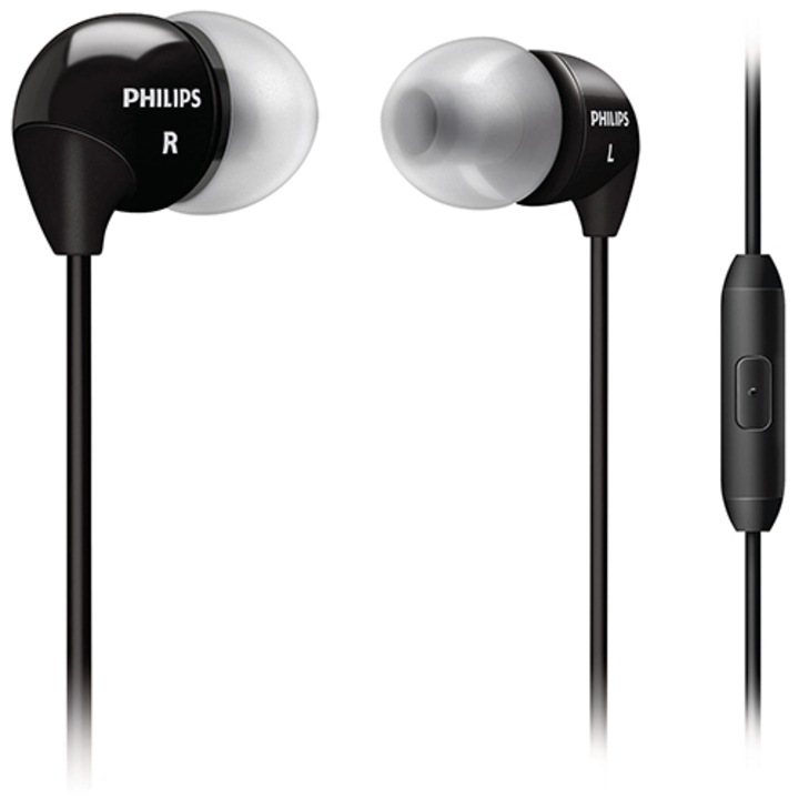 Casti audio Philips inner-ear SHE3595BK/00, Negru