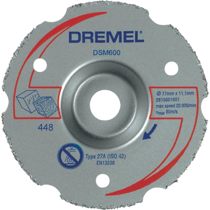 Disc universal pentru taieri de margine Dremel DSM600