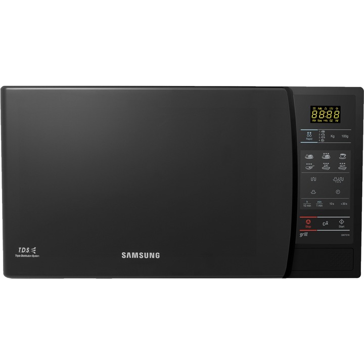 Микровълнова фурна Samsung GW731K-B, 20 л, 750 W, Функция грил, Дигитална, Черна