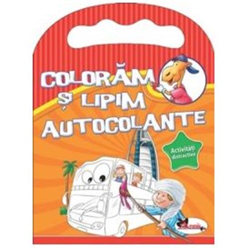 Activitati distractive - Coloram si lipim cu autocolante