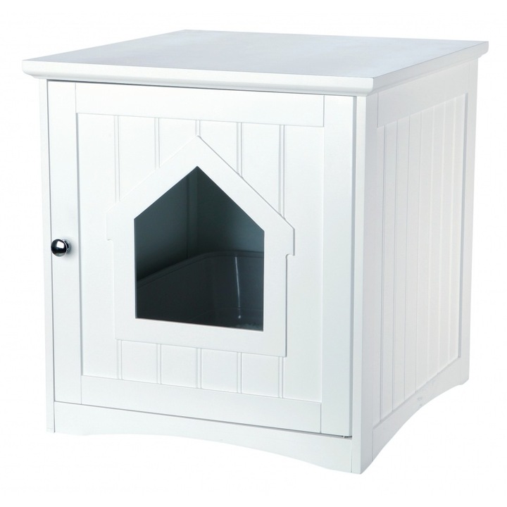 Къщичка за тоалетна за домашни любимци Trixie, 51x49x51 см, Бяла
