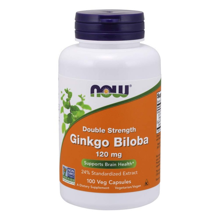 Ginkgo Biloba 120mg, Now Foods, 100 capsule