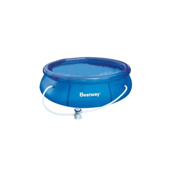 Piscina gonflabila cu pompa de filtrare, 366 x 76 cm, capacitate umplere piscina 5377 l, forma rotunda, culoare albastru Piscina gonflabila cu pompa de filtrare, 366 x 76 cm, capacitate umplere piscina 5377 l, forma rotunda, culoare albastru