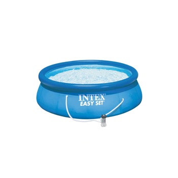 Piscina gonflabila cu pompa de filtrare, material PVC, dimensiuni 396 x 84 cm, capacitate umplere piscina 7290 l, forma rotunda, culoare albastru Piscina gonflabila cu pompa de filtrare, material PVC, dimensiuni 396 x 84 cm, capacitate umplere piscina 7290 l, forma rotunda, culoare albastru