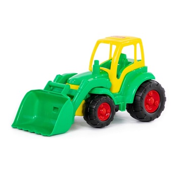 Tractor Polesie - Champion, cu incarcator, verde, 48 x 22 x 26 cm Tractor Polesie - Champion, cu incarcator, verde, 48 x 22 x 26 cm