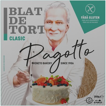 Blat de tort clasic fara gluten Pagotto, 350g Blat de tort clasic fara gluten Pagotto, 350g
