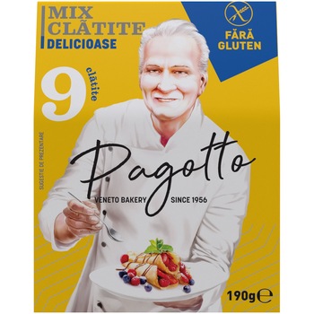 Mix pentru clatite fara gluten Pagotto, 190g Mix pentru clatite fara gluten Pagotto, 190g