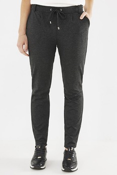 Mexx, Pantaloni sport cu buzunare laterale, Gri antracit Mexx, Pantaloni sport cu buzunare laterale, Gri antracit