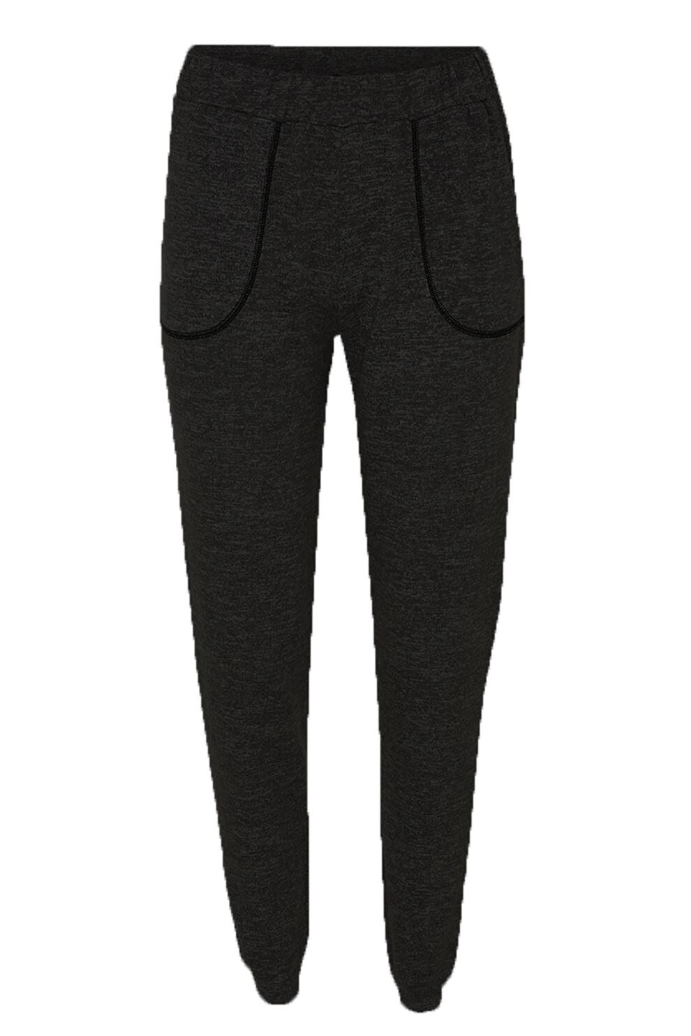 Mexx, Pantaloni sport cu talie inalta, Negru