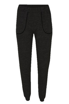 Mexx, Pantaloni sport cu talie inalta, Negru Mexx, Pantaloni sport cu talie inalta, Negru