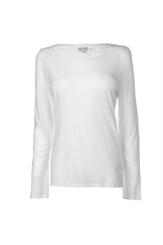 Bluza cu Maneca lunga Miso, Bumbac, Alb, S Bluza cu Maneca lunga Miso, Bumbac, Alb, S