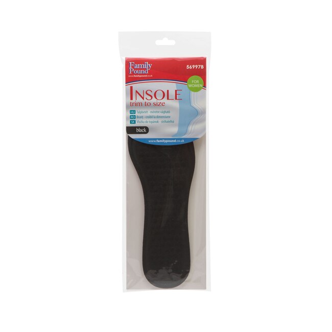 Brant pentru pantofi de dama cu burete, 25.5 cm, negru