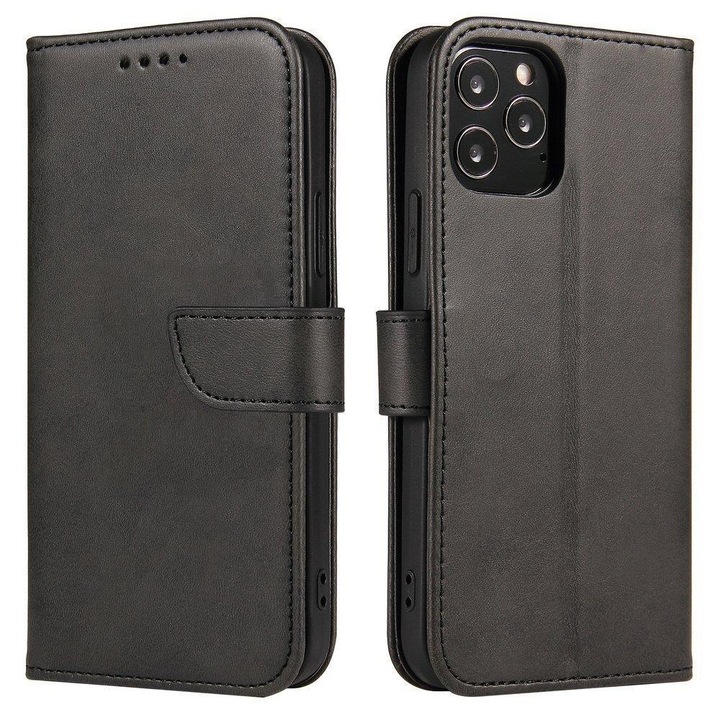 Калъф Magnet Case Elegant Bookcase със стойка за Motorola Moto G9 Play / Moto E7 Plus, черен