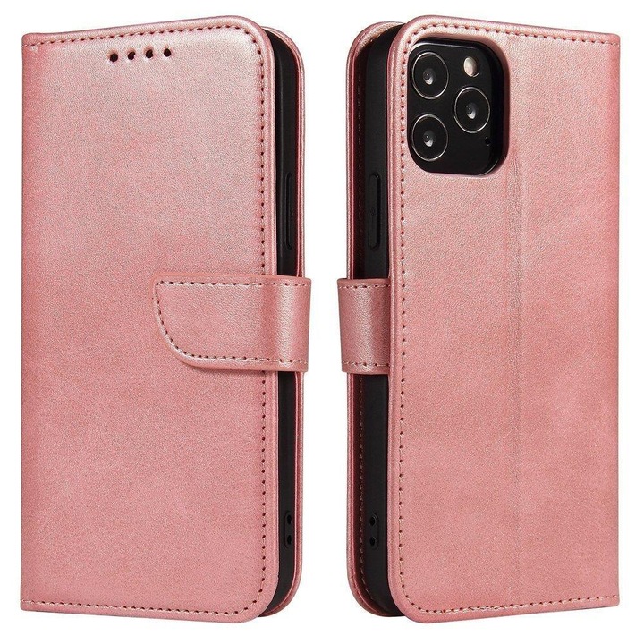 Калъф Magnet Case elegant bookcase със стойка за Samsung Galaxy A42 5G, розов