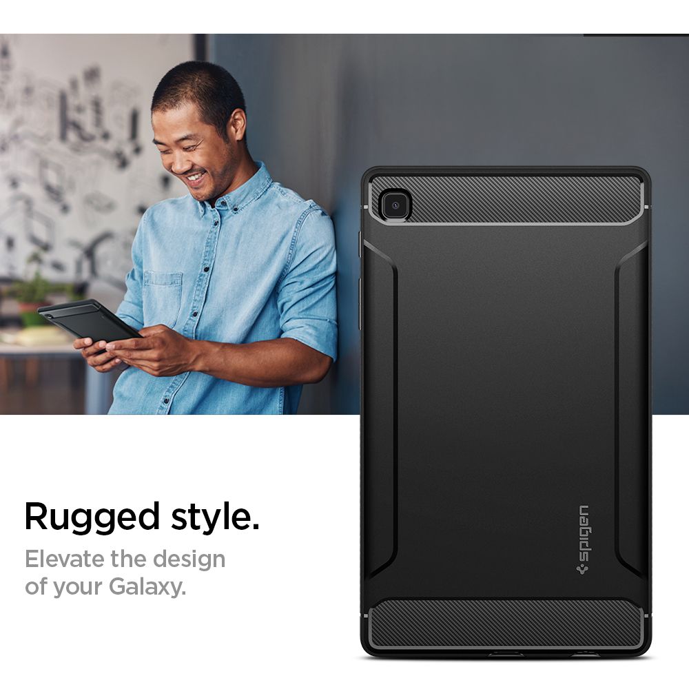 Carcasa Spigen Rugged Armor compatibila cu Samsung Galaxy Tab A7 Lite 8.7 inch Matte Black