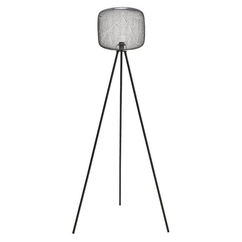 Lampa de podea, metal, negru, 60x50x160 cm