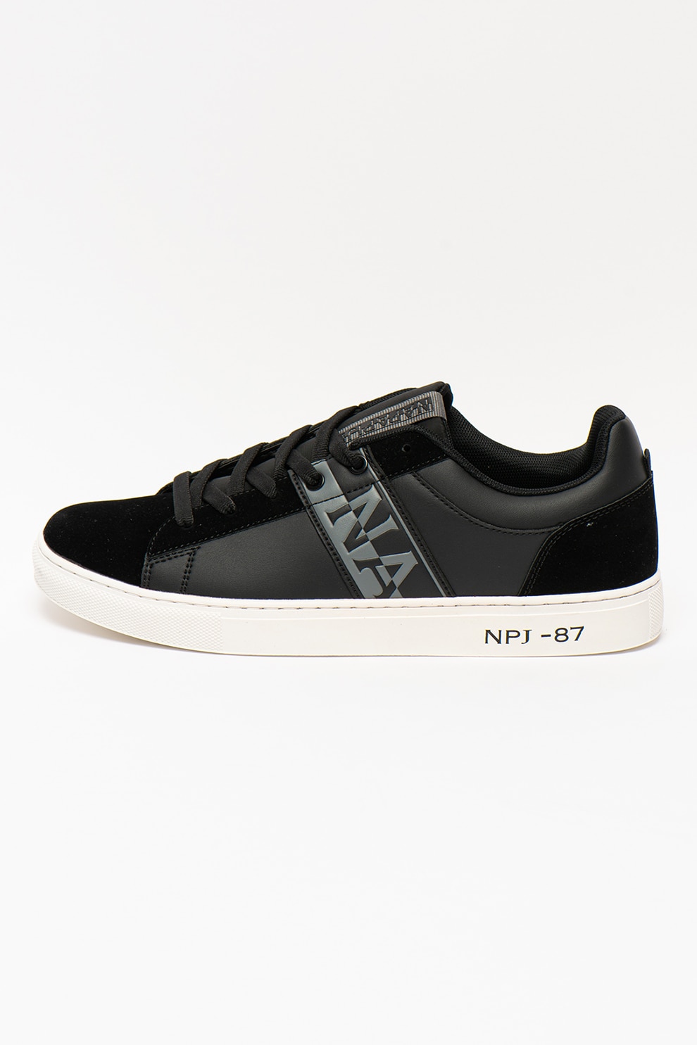 Napapijri, Pantofi sport de piele ecologica Birch, Negru