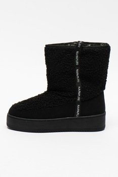 Napapijri, Ghete fara inchidere din blana shearling River, Negru Napapijri, Ghete fara inchidere din blana shearling River, Negru