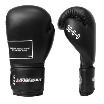 Manusi Box Knockout Tyson - 8OZ, Black Manusi Box Knockout Tyson - 8OZ, Black