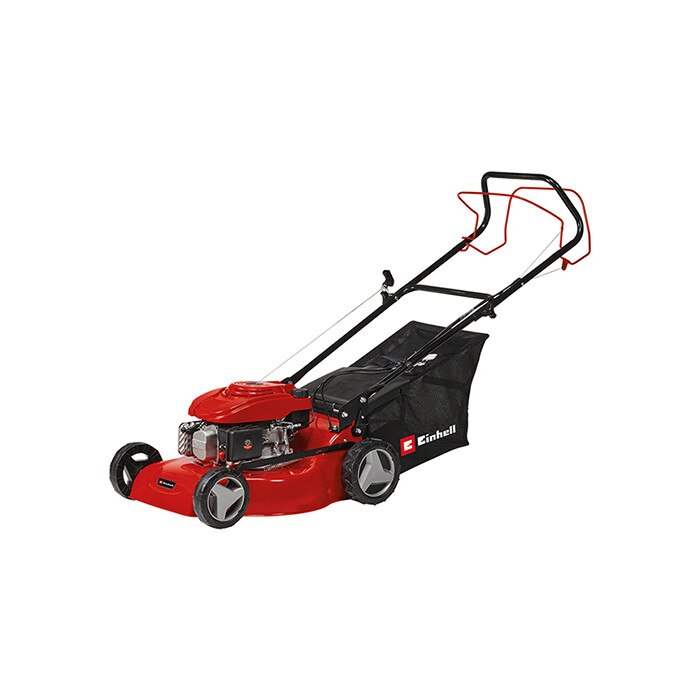 Masina pe benzina pentru tuns gazon Einhell GC-PM 46/4 S, 146 cm³, 2 kW, latime taiere 46 cm, sac 50 l, 9 trepte inaltime 30-80 mm