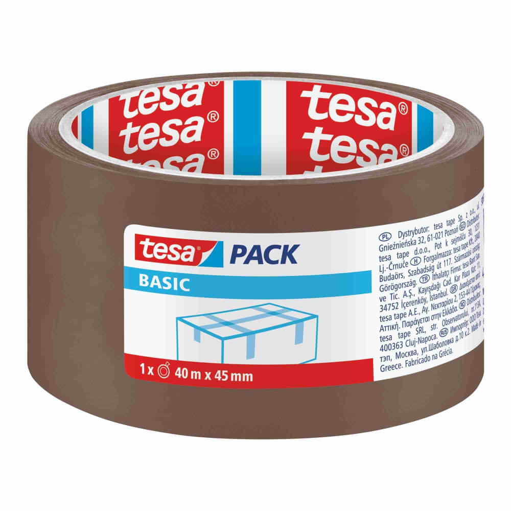Banda Adeziva Acrilica Tesa, 45mm x 40m, Maro