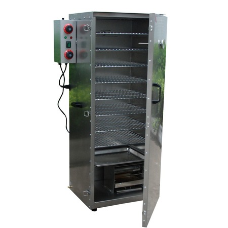 Afumatoare electrica, Moratti, cu 8 rafturi, inox