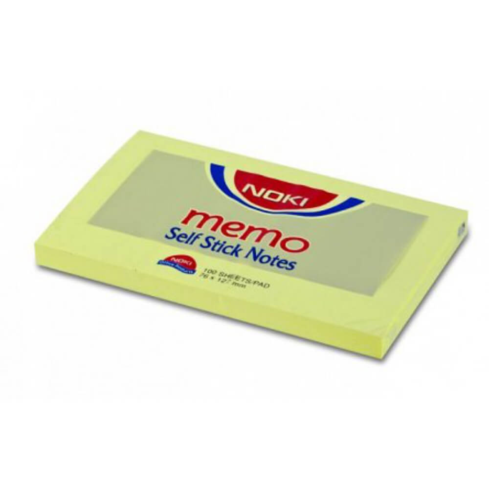 Set 100 Notite Adezive Noki, 76x127mm, Galben Pal