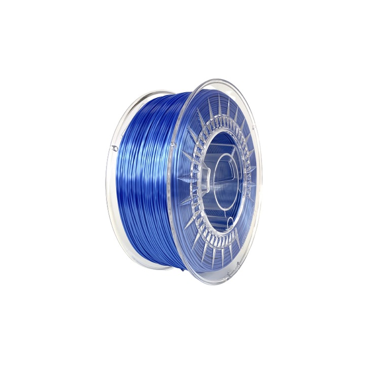SILK kék filament, 1.75mm, 1KG Devil Design 3D nyomtatóhoz