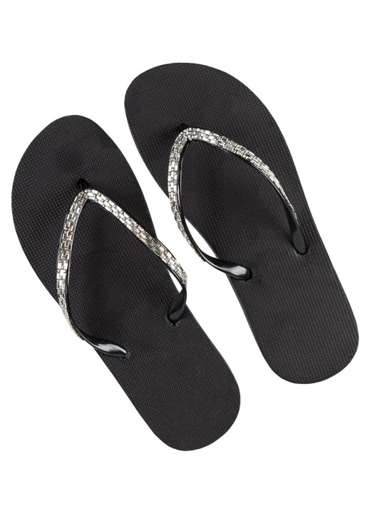 Slapi pentru femei Shopiens® cu strass pe curelusa