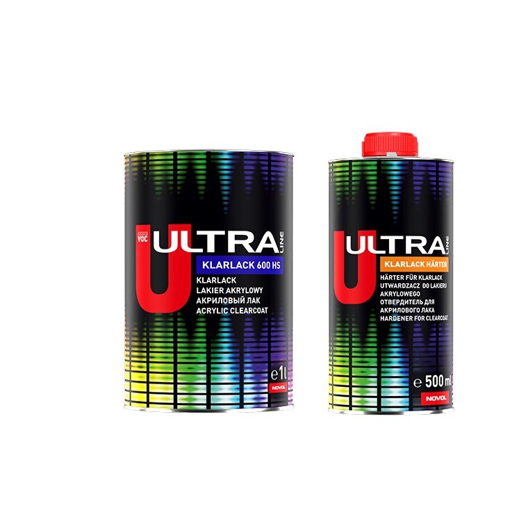 Set Lac NOVOL Klarlack 600 HS Ultra 1,00L si intaritor 0,50 L