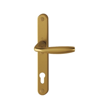 Maner usa exterior, Hoppe New York, cu sild pentru cilindru, material aluminiu, culoare bronz, 92 x 30 mm Maner usa exterior, Hoppe New York, cu sild pentru cilindru, material aluminiu, culoare bronz, 92 x 30 mm