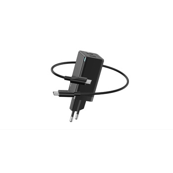 Incarcator retea Baseus, 2 x USB, 45W, 60W, 1m, Negru Incarcator retea Baseus, 2 x USB, 45W, 60W, 1m, Negru