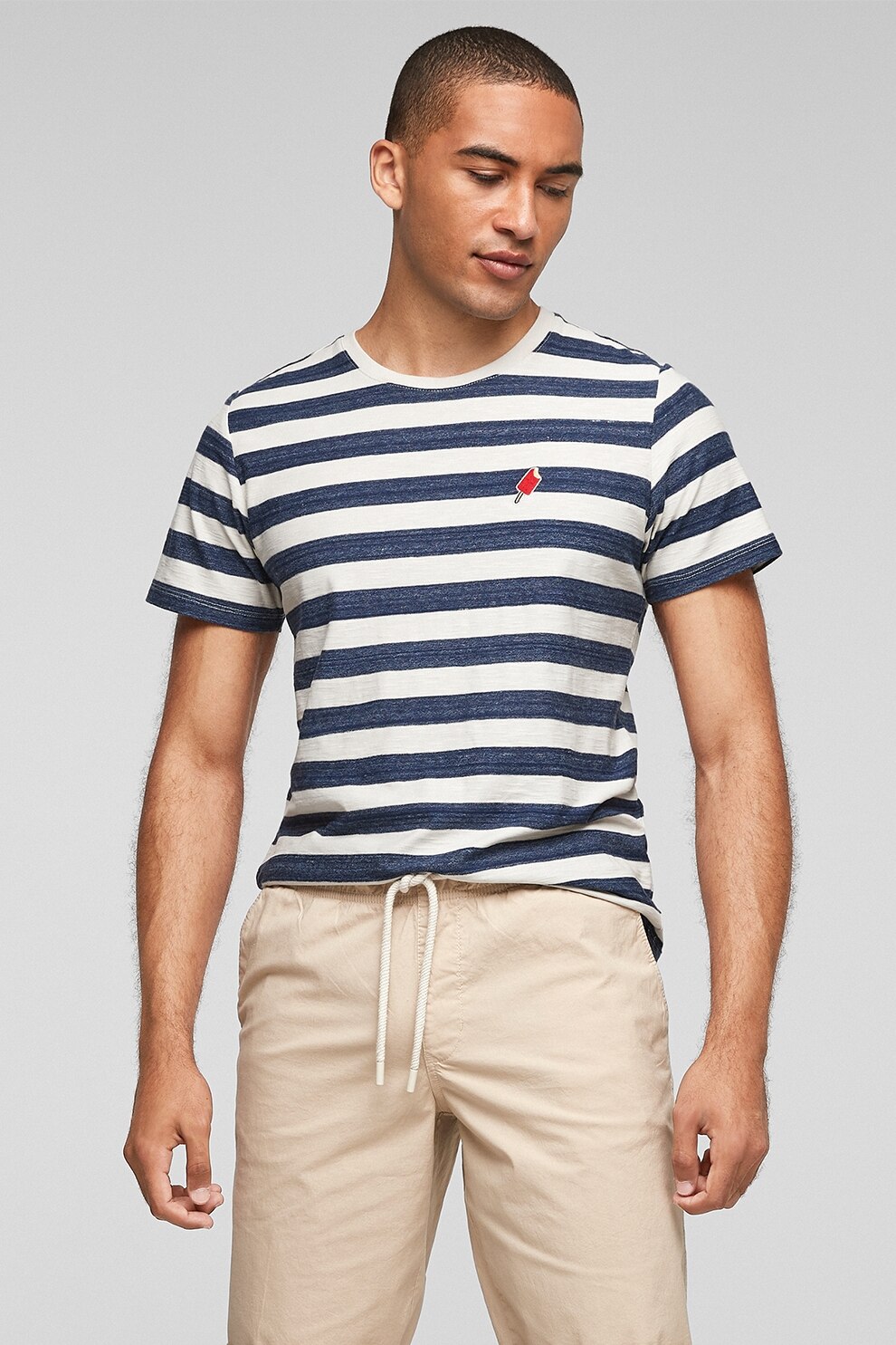 s.Oliver, Bermude chino relaxed fit cu buzunare oblice, Maro nisip