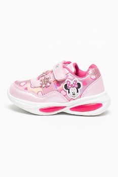 Walt Disney - Műbőr sneaker Minnie egeres mintával, Rózsaszín