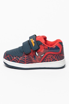 Marvel, Pantofi sport cu Spider-Man si velcro, Bleumarin/Rosu Marvel, Pantofi sport cu Spider-Man si velcro, Bleumarin/Rosu