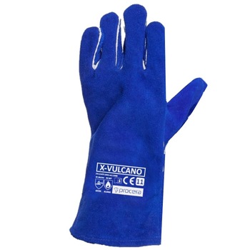 Manusi de protectie, X-Vulcano, din piele, pentru sudura, 35 cm lungime, marimea 11/XXL Manusi de protectie, X-Vulcano, din piele, pentru sudura, 35 cm lungime, marimea 11/XXL