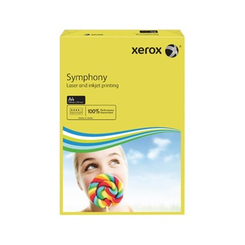 Carton Copiator A4 Xerox Symphony, Galben Intens, 250 Coli/Top, 160 g/m² Carton Copiator A4 Xerox Symphony, Galben Intens, 250 Coli/Top, 160 g/m²