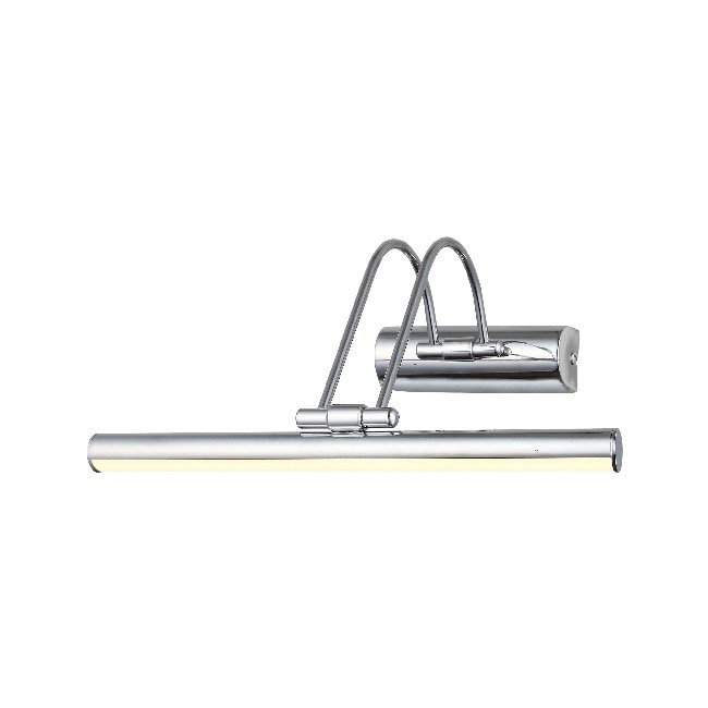 Lampa de perete HOMEMANIA Pona, Metal, Finisaj cromat, 24 x 35 x 11 cm, 1 x LED, 6W, 3000K, 640LM, Argintiu