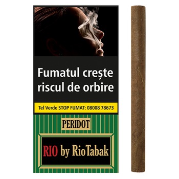 Tigari de foi RIO Peridot by RioTabak, 10 bucati, aroma menta Tigari de foi RIO Peridot by RioTabak, 10 bucati, aroma menta