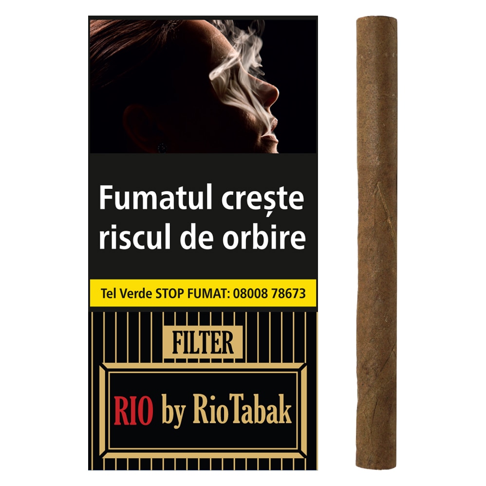 Tigari de foi RIO Filter by RioTabak, 10 bucati