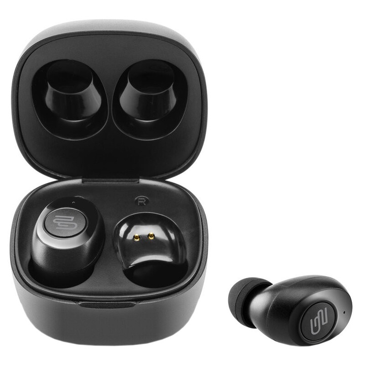 Слушалки GoGEN TWS BUDDIES, True Wireless Stereo, Bluetooth 5.0, микрофон, IPX4, 3 mW, черен