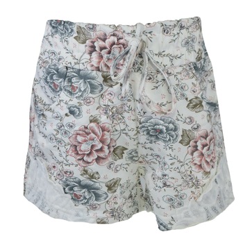 Pantaloni scurti pentru fete Happy House CVC-1602, Alb 128 cm Pantaloni scurti pentru fete Happy House CVC-1602, Alb 128 cm