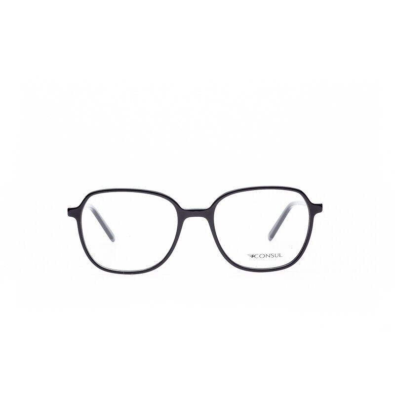 Rame ochelari Consul, dama, acetat, negru, 97002 C1