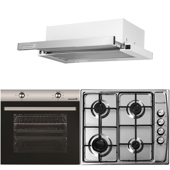 Pachet HAUSBERG Basic Style Plus, Cuptor electric Incorporabil HB8051, Clasa A, 76L, 2000W, Negru/Inox, Plita Incorporabila HB555, 4 arzatoare, Gaz, Inox, Hota incorporabila telescopica HB1285, Putere de absorbtie 420 m3/h, 2 motoare, 60 cm, Inox Pachet HAUSBERG Basic Style Plus, Cuptor electric Incorporabil HB8051, Clasa A, 76L, 2000W, Negru/Inox, Plita Incorporabila HB555, 4 arzatoare, Gaz, Inox, Hota incorporabila telescopica HB1285, Putere de absorbtie 420 m3/h, 2 motoare, 60 cm, Inox